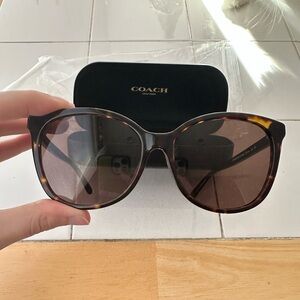 Coach Dark Brown Tortoise Sunglasses